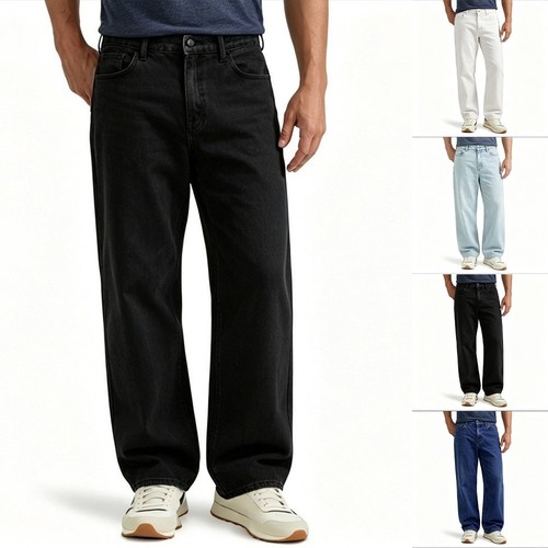 Jeans uomo poliestere - , spandex