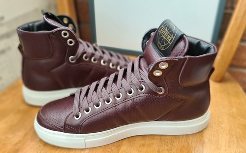 Scarpe sneakers alte bordeaux