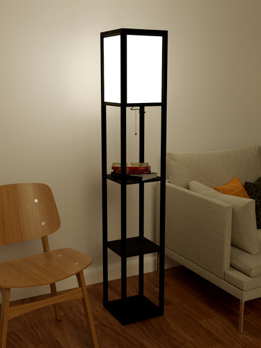 Lampada terra legno con - lampada,
