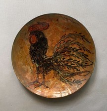 Piatto in vetro dipinto