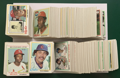 1978 topps baseball set - set, break