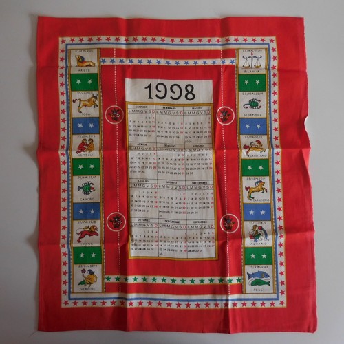 Strofinaccio calendario 1998 - strofinaccio,