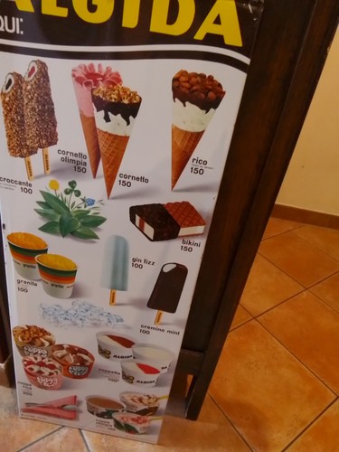 Tabella gelati algida vintage - ,