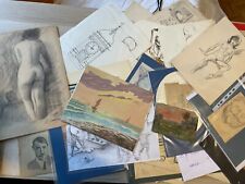 LOTTO  PER NEGOZIANTI + DI 40 DISEGNI E GOUACHE '800/'900 - OCCASIONE