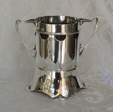 Sottobicchiere refrigeratore vino placcato argento Art Nouveau Arts & Crafts 1905 Pleasance & H.