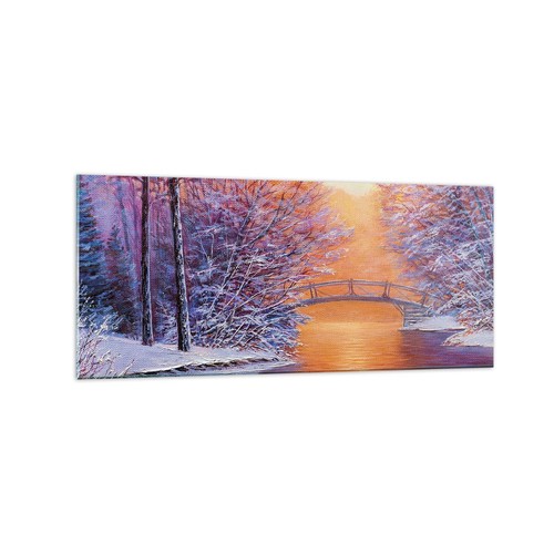 Quadro vetro 120x50cm ponte - quadro,