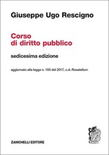 Corso di diritto pubblico 16ed. VE rescigno 8808220621