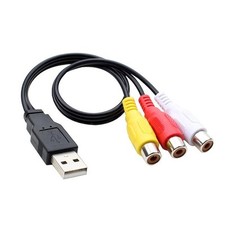 Cavo audio AV USB a 3 RCA 1