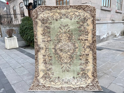 Tappeto turco vintage oushak - tappeto,
