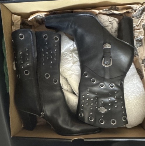 Harley davidson black leather - harley-davidson,