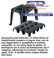 GRANCHIO CASSERO VESPAIO AREATO ELEMENTO FONDAZIONE SOLAIO AREATO H 45/50