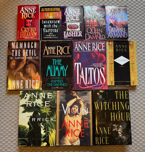 Anne rice lot books - lot,
