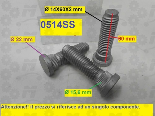 Colonnetta bullone mozzo ruota