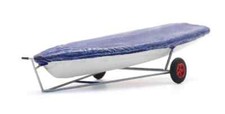 ARTITEC 387.594 Laser barca a vela su rimorchio, HO 1:87