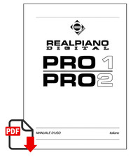 GEM PRO1 PRO2 Realpiano Manuale Istruzioni ITALIANO Manuale d'uso PRO-1 PRO-2