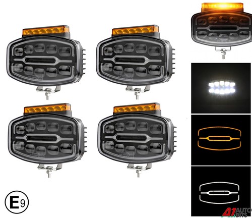 Faretto led guida ovale x4 - 10",