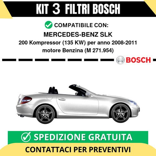 Kit bosch filtri tagliando - kit,