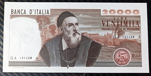 20000 lire banca italia - lire, d'italia