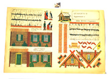 Bambole giochi costruzioni di carta Made in Italy "Capanna" foglio mm 340 x 225