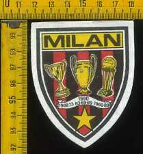 Scudetto Stemma in Stoffa Souvenir d' Epoca Calcio Milan