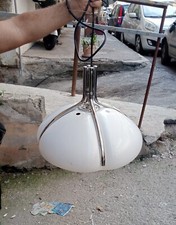 Lampada Sospeso antico lampadario Quadrifoglio Harvey Guzzini 1970 Vintage