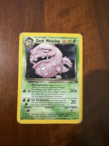 Pokémon card dark weezing - pokémon,
