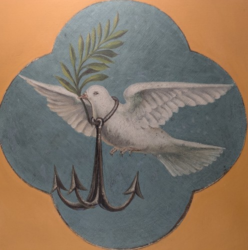 Spirito santo olio tela - olio,