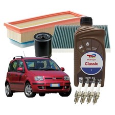 KIT TAGLIANDO + 4 CANDELE FIAT