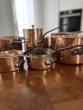 Pentole in rame antiche datate 1926 - Perfette - Set Completo 10 Pz + Coperchi