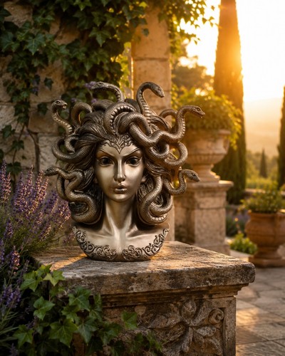 Scultura busto medusa - scultura,