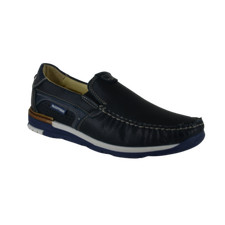 scarpa valleverde uomo art. 13823    Mocassino pelle blu