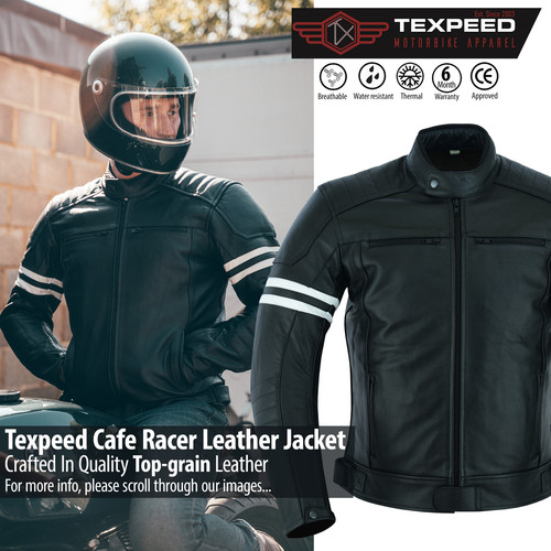 Giacca pelle moto touring - giacca,
