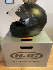 casco integrale HJC nero con doppia visiera 