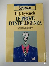 EYSENCK LE PROVE D'INTELLIGENZA PSICOLOGIA MANUALE 