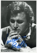 Vincenzo Bello Tenore Opera Firma "Rodolfo, La Boheme"
