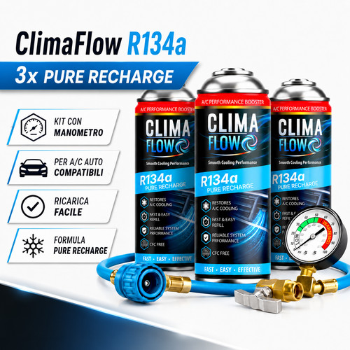Kit ricarica clima flow auto - ricarica,