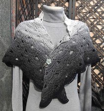 Scialle triangolare, Mantellina della nonna, NUOVA, Multicolor, uncinetto