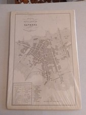 RAVENNA  PIANTA DELLA CITTA' EDIZIONE VALLARDI  DI FINE '800  55 X 38 CM