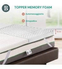 Topper memory foam matrimoniale 160x190 Bedshire