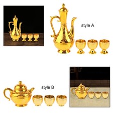 4 Pezzi Set  Vino Brocca Tazze
