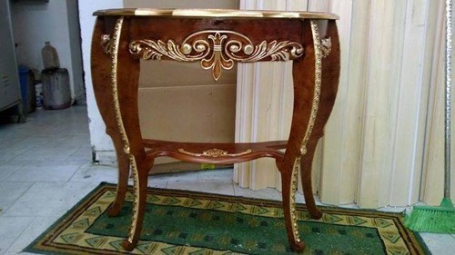 Consolle legno decoro noce - decoro,