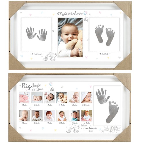 Cornice per foto con impronte - cornice,