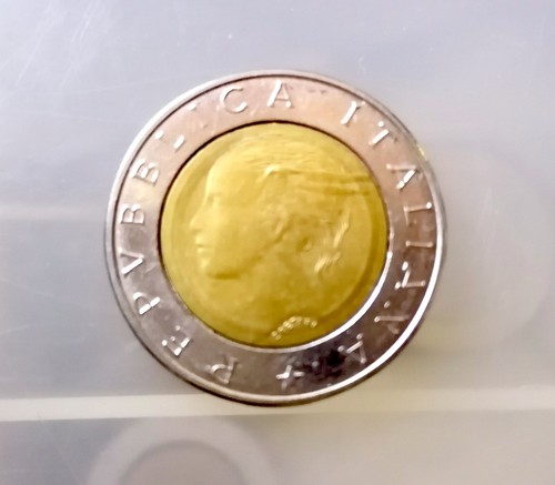 Moneta rara 500 lire - moneta,
