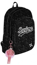 Zaino Teen Swipe Glitter nero