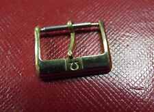 OMEGA - RARE VINTAGE '70 BUCKLE 16 mm INSIDE - YELLOW GOLD COLOR - SWISS MADE