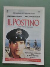 IL POSTINO- MASSIMO TROISI CARTOLINA FILM MINI LOCANDINA CIAK 1994 CM 10X14