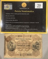 Banconota Rara 30 Lire Credito