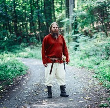 Tunica vichinga rossa "Ivar"