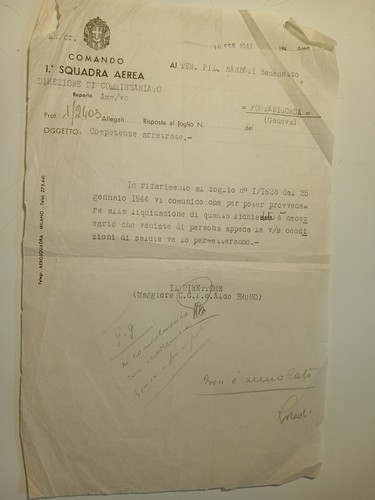Documento comando prima - "comando,