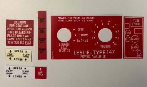 Leslie speaker 147 - leslie, amp